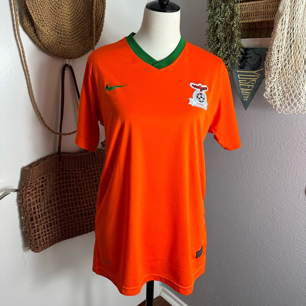 Nike Zambia futbol soccer jersey shirt